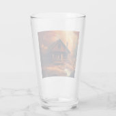 Verre Automne/Automne/Halloween/Peinture rustique (Dos)