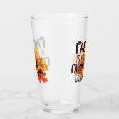 Verre Automne est ma couleur préférée - Citrouille & Feu (Gauche)