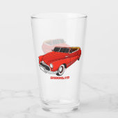 Verre Automobile classique rouge 1948 (Dos)