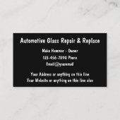 Verre automobile Moderne Double Côté Cartes de vis (Dos)