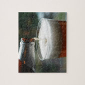 Verre Avec Bouteille Puzzle Conçu (Vertical)