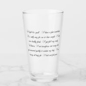 Verre avec épisode de perte de poids (Devant)