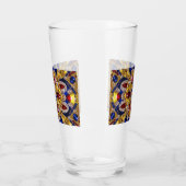 Verre avec les couleurs de la Colombie (Gauche)