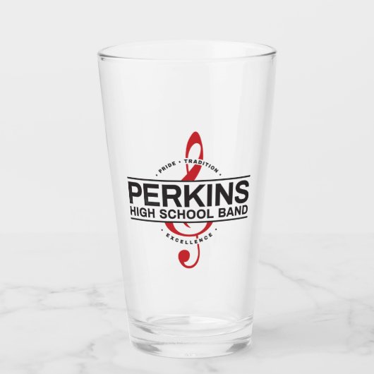 Verre avec logo du groupe Perkins (Devant)