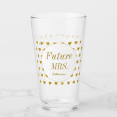 Verre Avenir de la Fête des mariées blanche jaune Mme Gl (Devant)