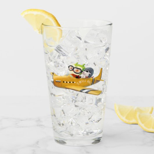 Verre Aventure en vol avec chien (Devant glace)