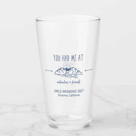 Verre Aventure + Friends Girls Weekend Getaway Custom (Devant)