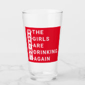Verre avertissement les filles boivent encore (Devant)