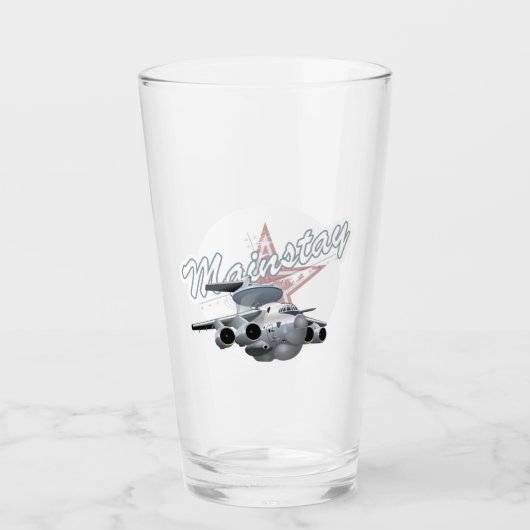 Verre Avion militaire de dessin (Devant)