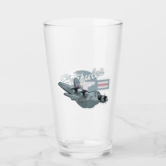 Verre Avion militaire de dessin (Devant)