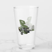 Verre Avion rétro de dessin (Dos)