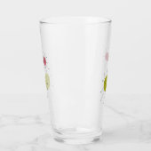 Verre Avocado Green Pink Franciscan Starburst milieu du  (Gauche)