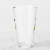 Verre Avocado Green Pink Franciscan Starburst milieu du  (Droite)