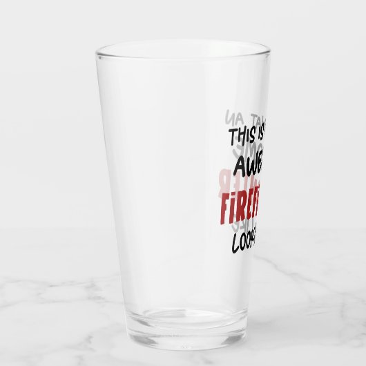 Verre Awesome pompier Funny pompier (Droite)