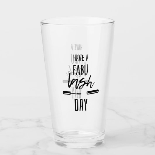Verre Ayez un jour de mèche de Fabu (Devant)