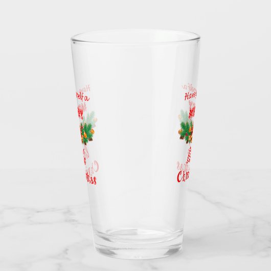 Verre Ayez un joyeux petit Noël (Droite)