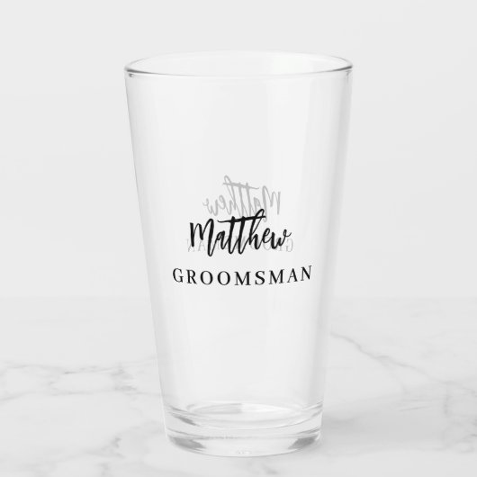 Verre Bachelor Groomsman (Dos)