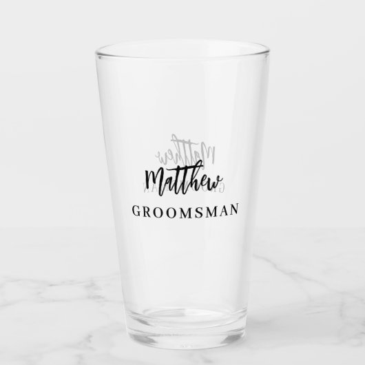 Verre Bachelor Groomsman (Devant)