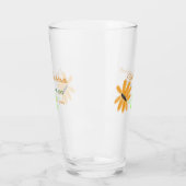 Verre Bachelorette fête ajouter nom date place tournesol (Gauche)