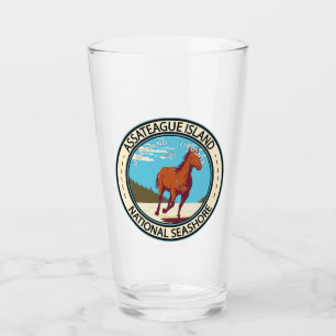 Verre Badge du littoral national de l'île Assateague