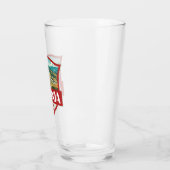 Verre Badge rétro Illustration Albanie (Gauche)