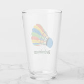 Verre Badminton Design (Dos)