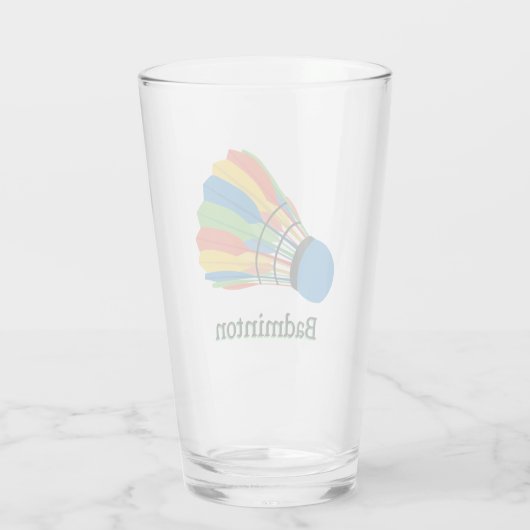 Verre Badminton Design (Dos)
