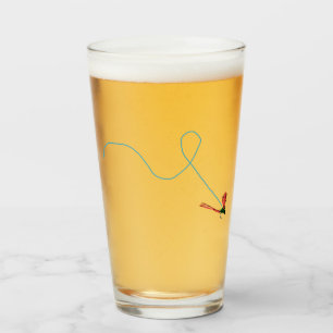 Verre Baguette de pêche à la mouche et bobine combo 