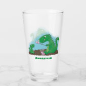Verre Baguettes mignonnes grillant des marshmallows dess (Dos)