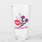 Verre Baiser de rouge à lèvres gothique Soft Heart Sharp (Dos)