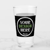 Verre baiser personnalisé, unique, élégant et minimalist (Devant)