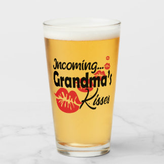 Verre Baisers amusants de grand-mère