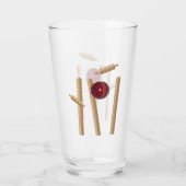 Verre Balle De Cricket Et Billets, (Dos)