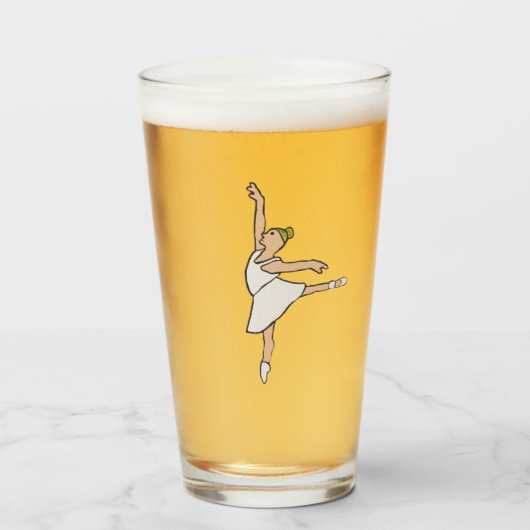 Verre Ballerina Ballet Dancer (Devant (rempli))