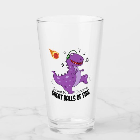 Verre Ballons De Feu Dinosaure Meteor (Devant)