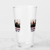 Verre Baltimore Skyline Latitude et Longitude Pint (Gauche)