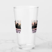 Verre Baltimore Skyline Latitude et Longitude Pint (Droite)