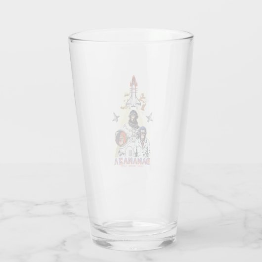 Verre BANANAZA : Équipe de singes de l'espace (Dos)