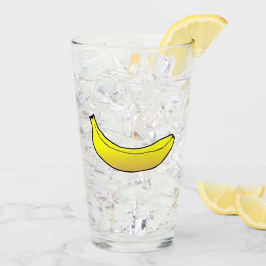 Verre Banane jaune (Dos glace)