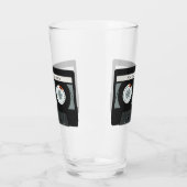 Verre Bande Casette Retro texte personnalisé (Gauche)
