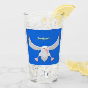 Verre Bande dessinée de l'oiseau mûre albatros