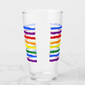 Verre Bandes arc-en-ciel colorées (Gauche)