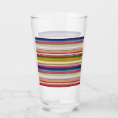 Verre Bandes chaudes et colorées (Dos)