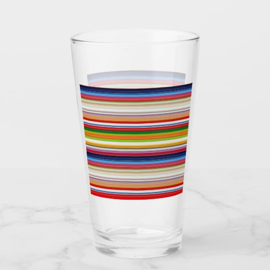 Verre Bandes chaudes et colorées (Devant)