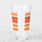 Verre Bandes rouges mignonnes orange (Gauche)