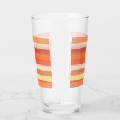 Verre Bandes rouges mignonnes orange (Droite)