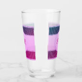 Verre Bannière à pointes mignonne rose rose violet poule (Gauche)