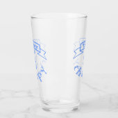 Verre Bannière ruban La pêche est ma thérapie (Gauche)