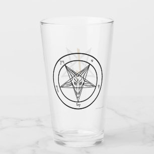 Verre Baphomet et Anton LaVey Sigil Glass