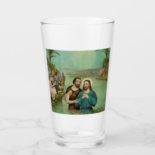Verre Baptême de Jésus-Christ (Devant)
